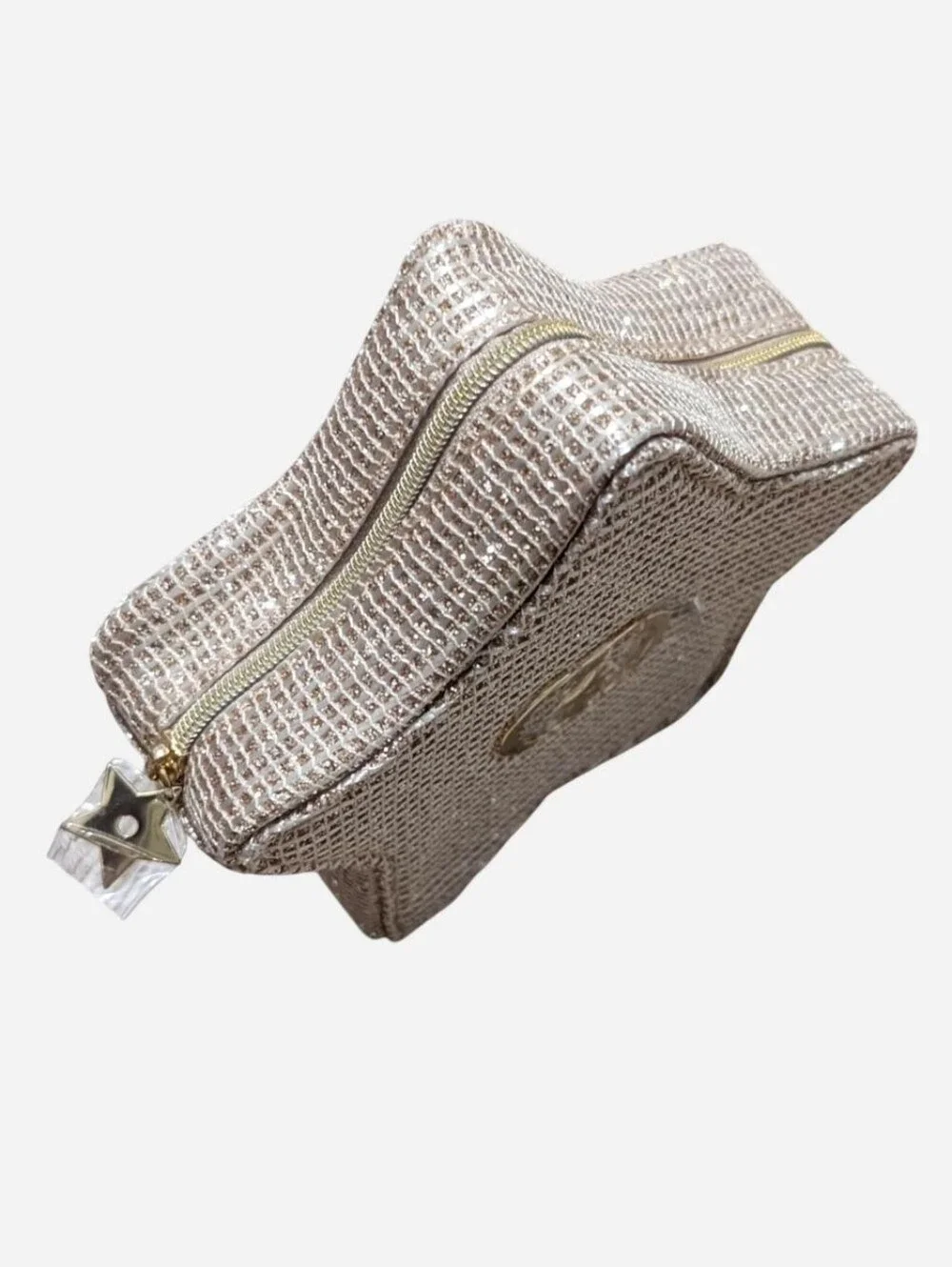 New DIOR Trousse 2025 Holidays Gold Star pouch cosmetic zipper bag